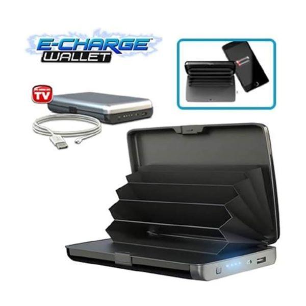 PORTEFEUILLE ALUMINIUM AVEC CHARGEUR | POWER BANK 2000 MAH |2 EN 1 |