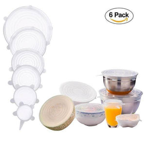 6-PIECES COUVERCLES DE BOL SILICONE ORIGINAL