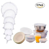 6-PIECES COUVERCLES DE BOL SILICONE ORIGINAL