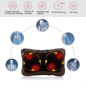 COUSSIN DE MASSAGE ORIGINALE CHAUFFANT SHIATSU : IL SOULAGE LES DOULEURS DE COU, DE DOS ,DE LOMBAIRE , LES DOULEURS MUSCULAIRE.